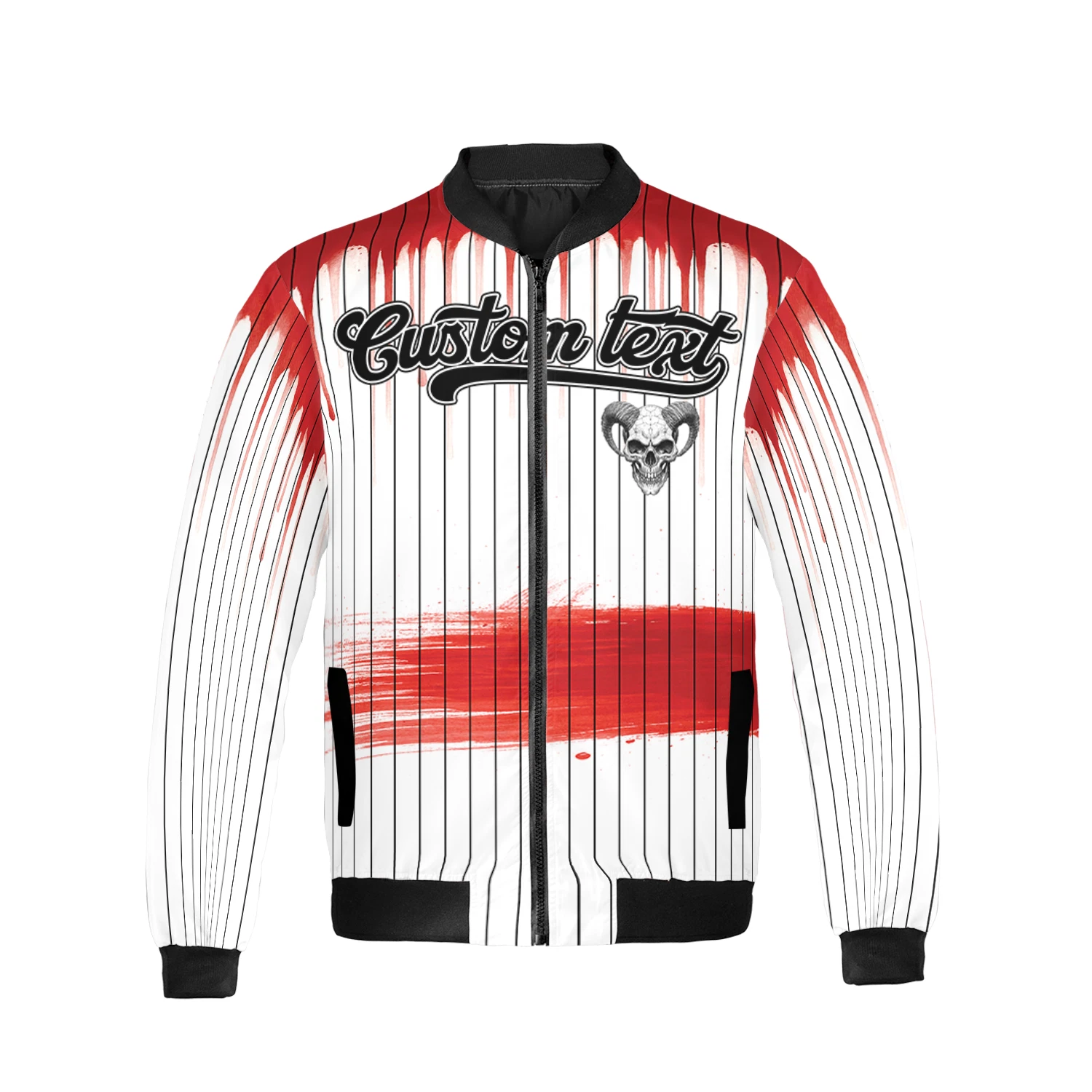 Personalized Halloween Spooky Slasher Bomber Jacket