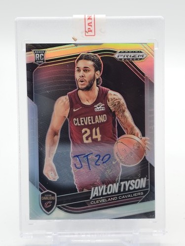 JAYLON TYSON 2024-25 PANINI PRIZM BLACK ROOKIE AUTO SILVER #127 CAVALIERS Q7180