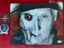 Tobin Bell Jigsaw Saw autographed signed 11x14 photo Beckett COA horror