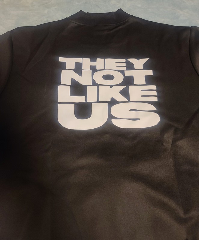 "They Not Like Us" Casual Long Sleeve Custom Lightweight Jacket Sz. 2XL