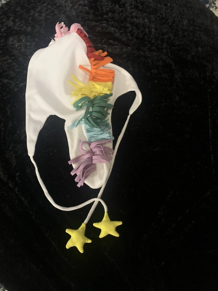 Un par de NUEVO Capucha Unicornio Polar con Corbatas Estrella y Brillante Maine Leg Avenue Marca Foto 3 de 4