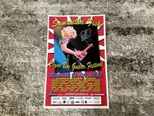 Samantha Fish Signed Poster Cigar Box Guitar Festival 2021 11” x 17”