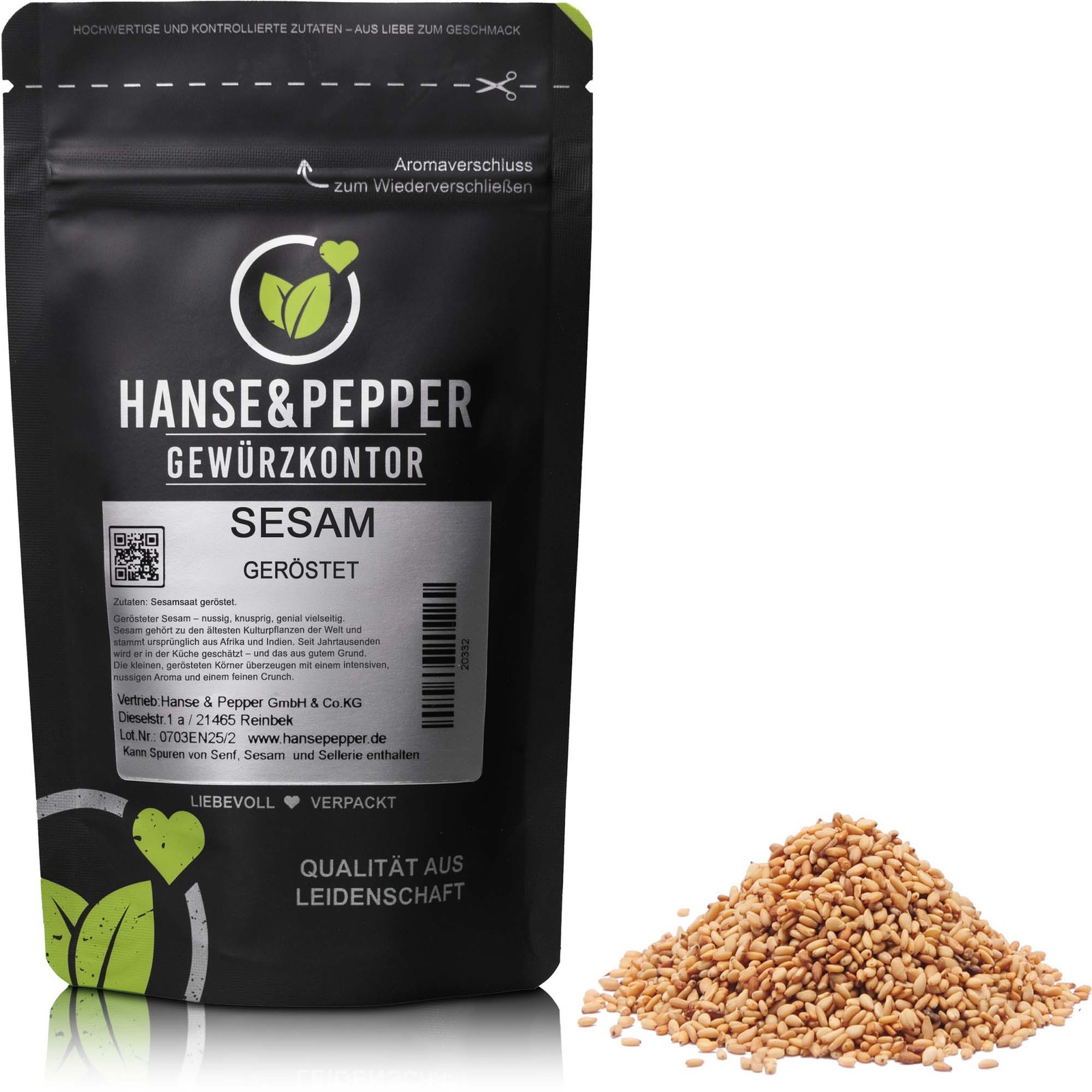 500g Sesamsaat geröstet sehr Aromatisch Sesam Saat geröstete Sesamkörner