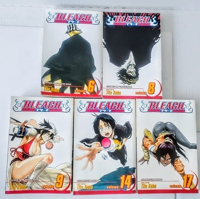 Bleach Manga Lot 6,8,9,14,17  Viz Media Tite Kubo