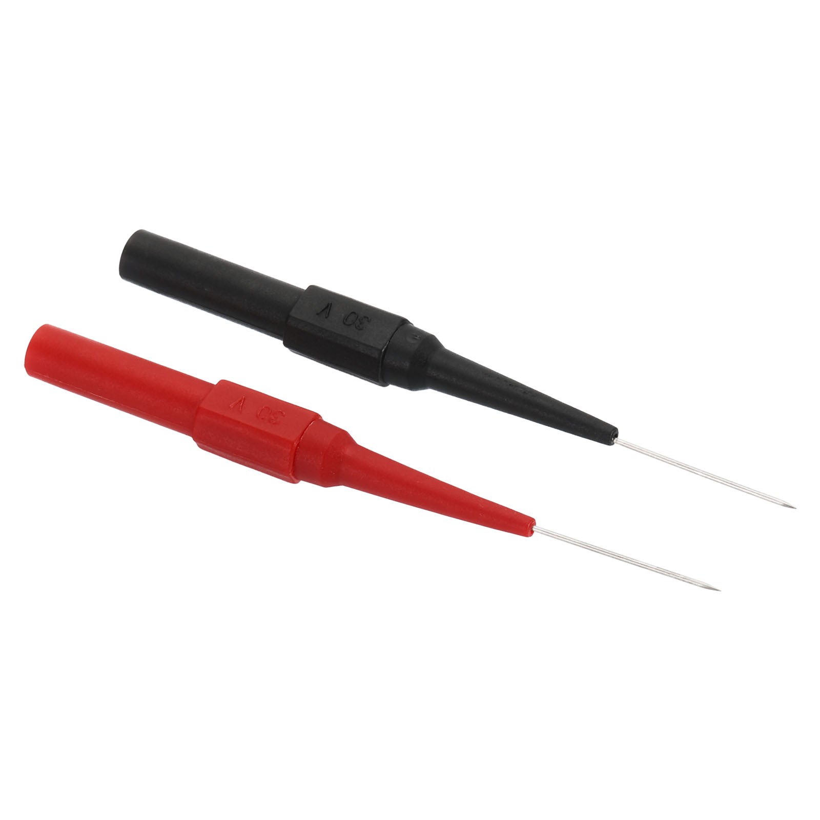 0.7mm Test Probes, 2 Pcs Multimeter Test Lead Extention Sharp Probe, Red Black