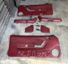 1987-1993 Ford Mustang Foxbody Door Panels Red Power Window Gt Lx 1987-1993 Ford Mustang Foxbody Door Panels Red Power Window Gt Lx