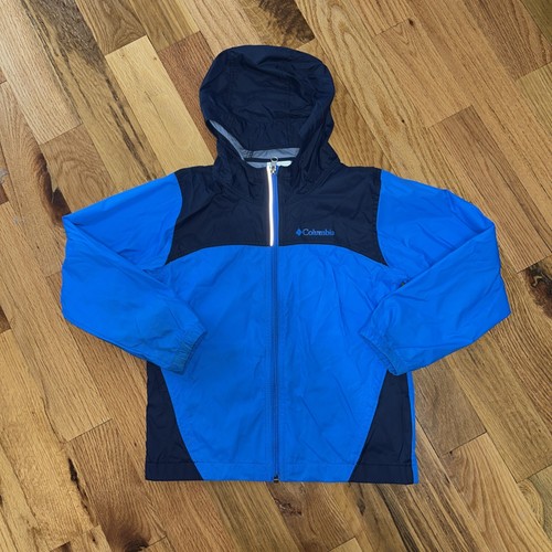 Boy’s Columbia Glennaker Rain Jacket Size Small (8) Blue - Picture 2 of 7