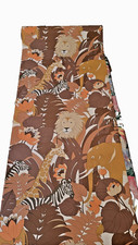 VinTaGe 1970s Safari Wallpaper Roll 21 Orange...