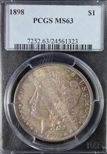 1898 Morgan Dollar PCGS MS-63, Certification 24561323 - Picture 3 of 4