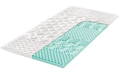 Berger 7-Zonen-Kaltschaum-Topperauflage 80x190 cm Matratzentopper Topper, B-Ware