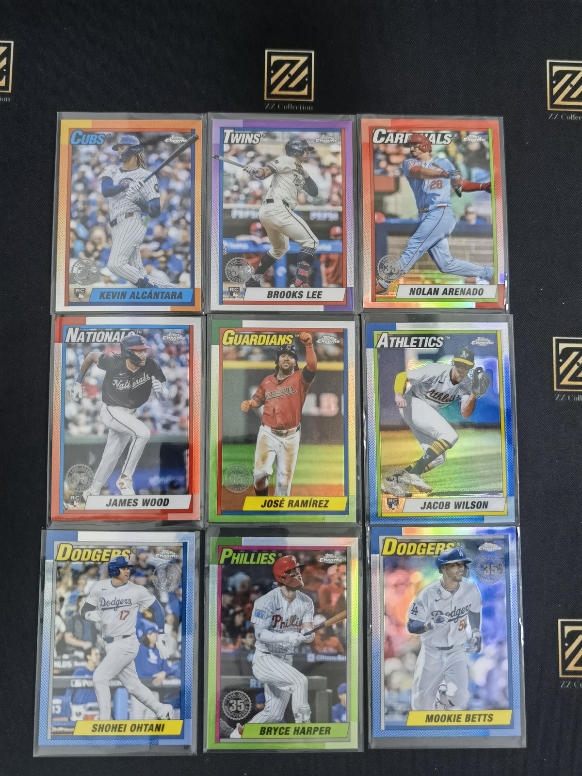 2025 Topps Chrome lot (9) Brooks Lee /Nolan Arenado etc... -LYQ