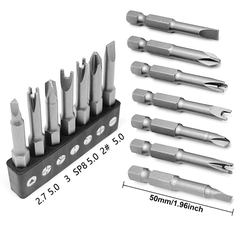 Aiyun 18 Piece Slotted Phillips Screwdriver Bit Set, 1/4 Inch Hex Shank Phillips Head Drill Bits - View #9
