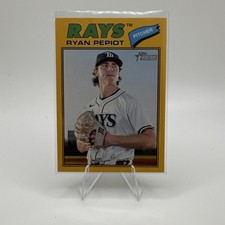2026 Topps Heritage Ryan Pepiot Yellow Parallel Rays #456 2025 Baseball MLB Card