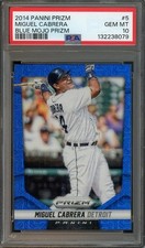 2014 Panini Prizm #5 Miguel Cabrera Blue Mojo /75 GEM-MT PSA 10 POP 2  8079