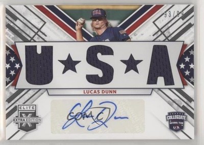 2019 Panini Elite Extra Edition Black 93/99 Lucas Dunn #USMS-LD Auto s3g