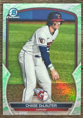 #ad #ad 2023 Bowman Chrome Chase DeLauter Lunar Glow Refractor BCP 103 Guardians $3.99