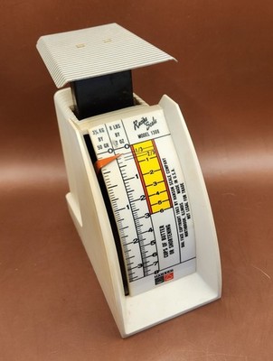 Vintage 1963 Hanson Recipe Scale Model 1308 White Kitchen Tested Works Great