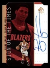 1998-99 SP Authentic Sign of the Times Bronze #BG Brian Grant AUTO BLAZERS