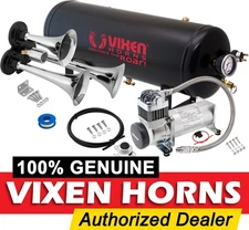 TRAIN HORN KIT FOR TRUCK/CAR/PICKUP LOUD SYSTEM /2.5G AIR TANK/200PSI/3 TRUMPETS