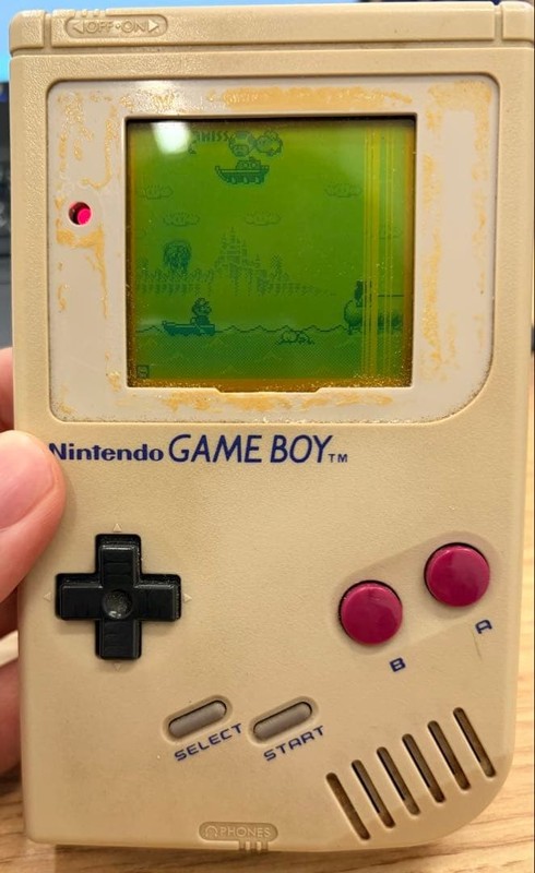 Nintendo GAME BOY Console DMG-01 Original Riona Set With Working