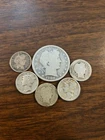 1$ Dollar Face Value 90% Silver Lot Barber/Mercury Dimes And A Barber Half