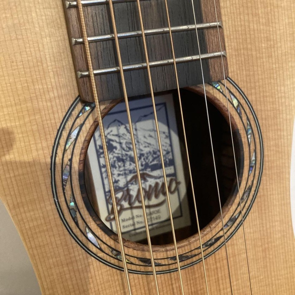 Acoustic Electric Guitar Bromo BAR3E Natural Made in Java Indonesia ...