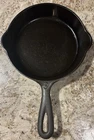 VTG Unmarked BSR No. 3 Cast Iron Skillet 6.25” Double Spout Pan Made in USA