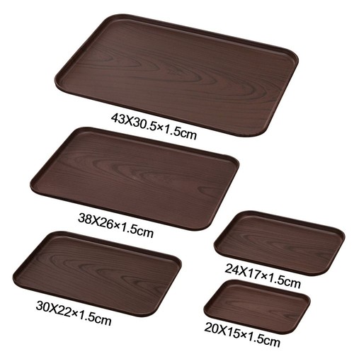 Wood-grain Imitation Pallet Rectangular Food Bread Pan Kitchen Supplies - Photo 2/17