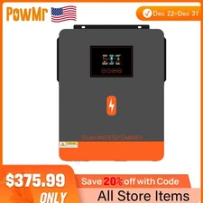 Powmr 6200W 48V Solar Inverter ON / OFF Grid 120A MPPT Charge Controller 220VAC