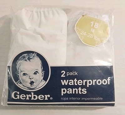 New Gerber 2pk Waterproof Pants 18 Months New in Pkg