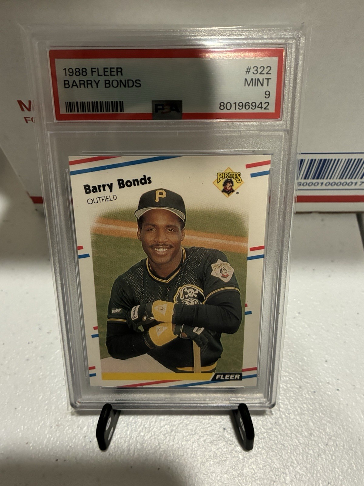1988 Fleer - Barry Bonds #322 Pittsburgh Pirates Mint 9