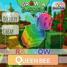 🐝🌈Rainbow Queen Bee 🎮ROBLOX 🪴Grow a Garden | CHEAP | FAST | RELIABLE✅