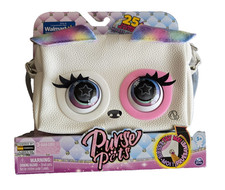 Purse Pets Interactive Bag White Rainbow Ears 25 Sounds Girls Purse Toy New
