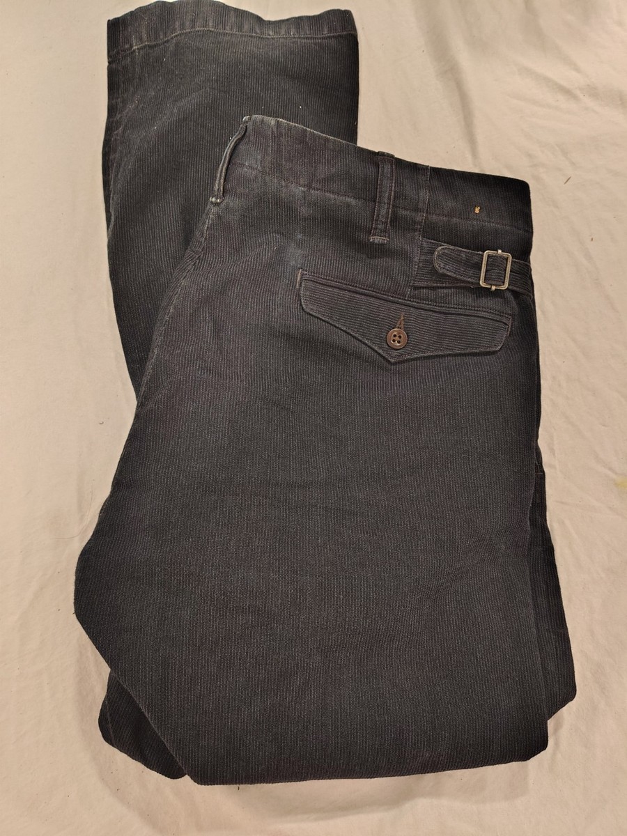 Ralph Lauren Double RL Indigo Bedford Cord Officer's Trouser 36x30