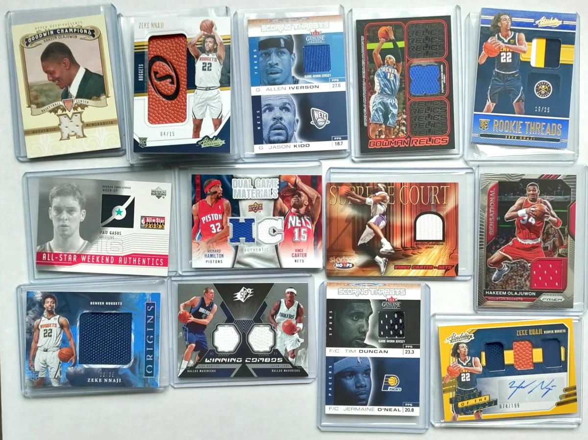 Allen Iverson Basketball Serial Numbered Sports Trading Cards