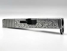 Glock 26 Slide Deep Engraved And Hand Polished Gen1-4