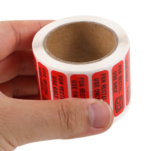 1 Roll Funny Label For Rectal Use Only Sticker Novelty Stuffer Decal Adhesive - Picture 3 of 12