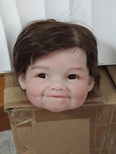 28inch Reborn Doll Painted Kit, Toddler Boy Vinyl Cloth Body Rooted Hair for DIY