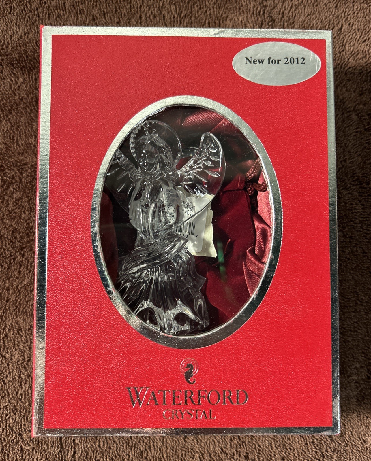 Waterford Crystal Lismore Angel Ornament 2012 with Original Box #159442