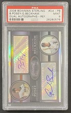 2008 Bowman Sterling Dual Autographs #DA-PB Buster Posey /99    PSA 9