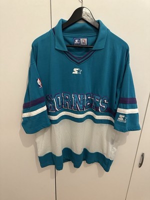 Starter Jersey Shirt Charlotte Hornets Size M NBA     Retro Vintage Baseball