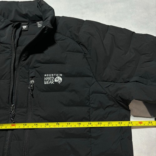 Mountain Hardwear Stretchdown Puffer Jacket Men's Large Black 700 Fill Duck Down - Picture 10 of 12