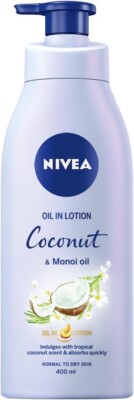 Nivea Coconut & Monoi Oil Body Lotion 400ml Replenishing Moisturising Cream NEU