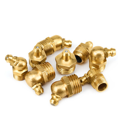 180° 90°45° Mechanical Lubricant Fitting Hydraulic Grease Nipple Metric Imperial
