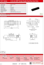 12 sztuk 40-biegunowa listwa tulei SMD RM 2,54mm 180° dwurzędowa prosta