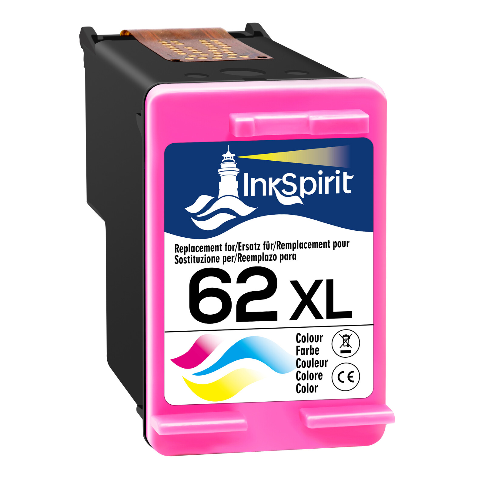 62XL Ink Cartridges for HP 62XL Envy 7645 7640 5644 5540 OfficeJet 200