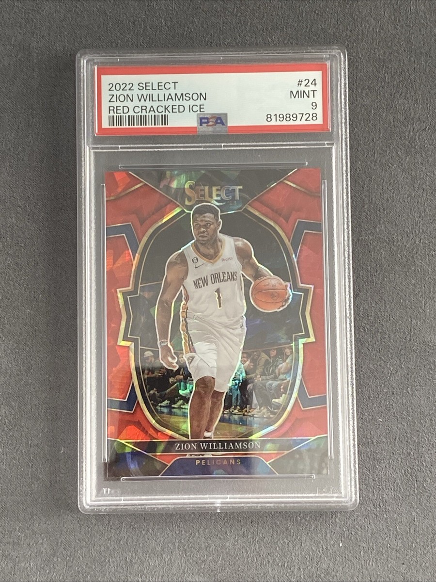 2022 SELECT ZION WILLIAMSON RED CRACKED ICE #24 PSA 9? | eBay