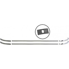 New 1940 Ford Deluxe Dash Chrome Trim Set With Clips 01a-7004690