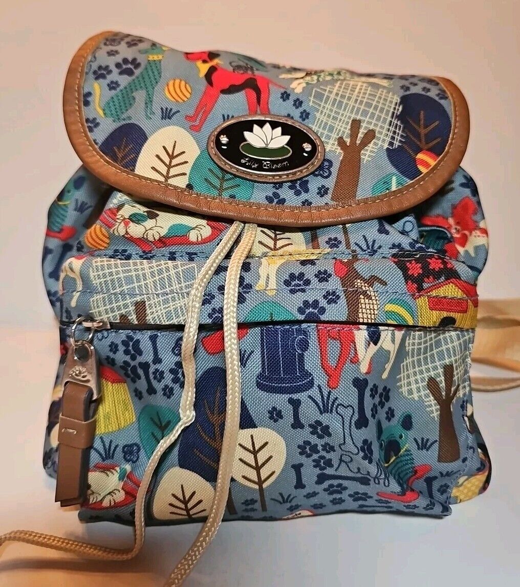 Lily Bloom Who Let The Dogs Out Small Backpack Eco Purse DD