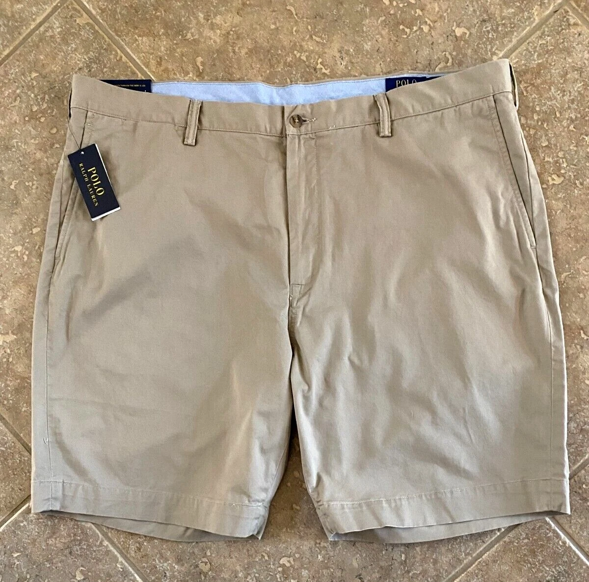 Polo Ralph Lauren Shorts Big Tall 50B Stretch Classic Fit Tan
